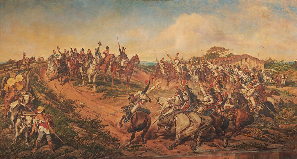 Painting "Independencia ou Morte" (Independence or death), 1888, by Pedro Americo