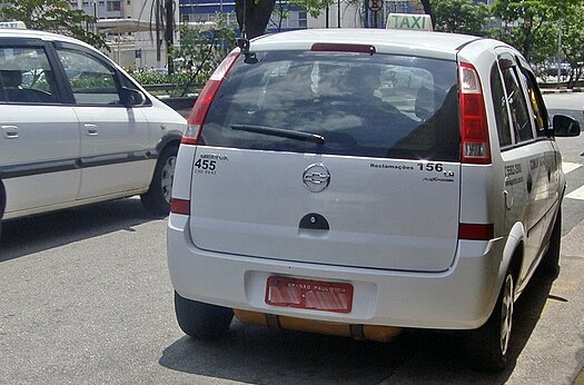 Plan your trip to Sao Paulo, Brazil. Cabs are white in Sao Paulo.